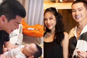 Diện mạo quý tử 5 tháng tuổi của Quang Minh và bạn gái kém 37 tuổi